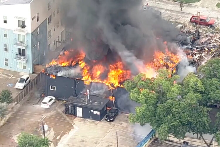 Crews in Dallas search for missing after massive apartment fire leaves ...